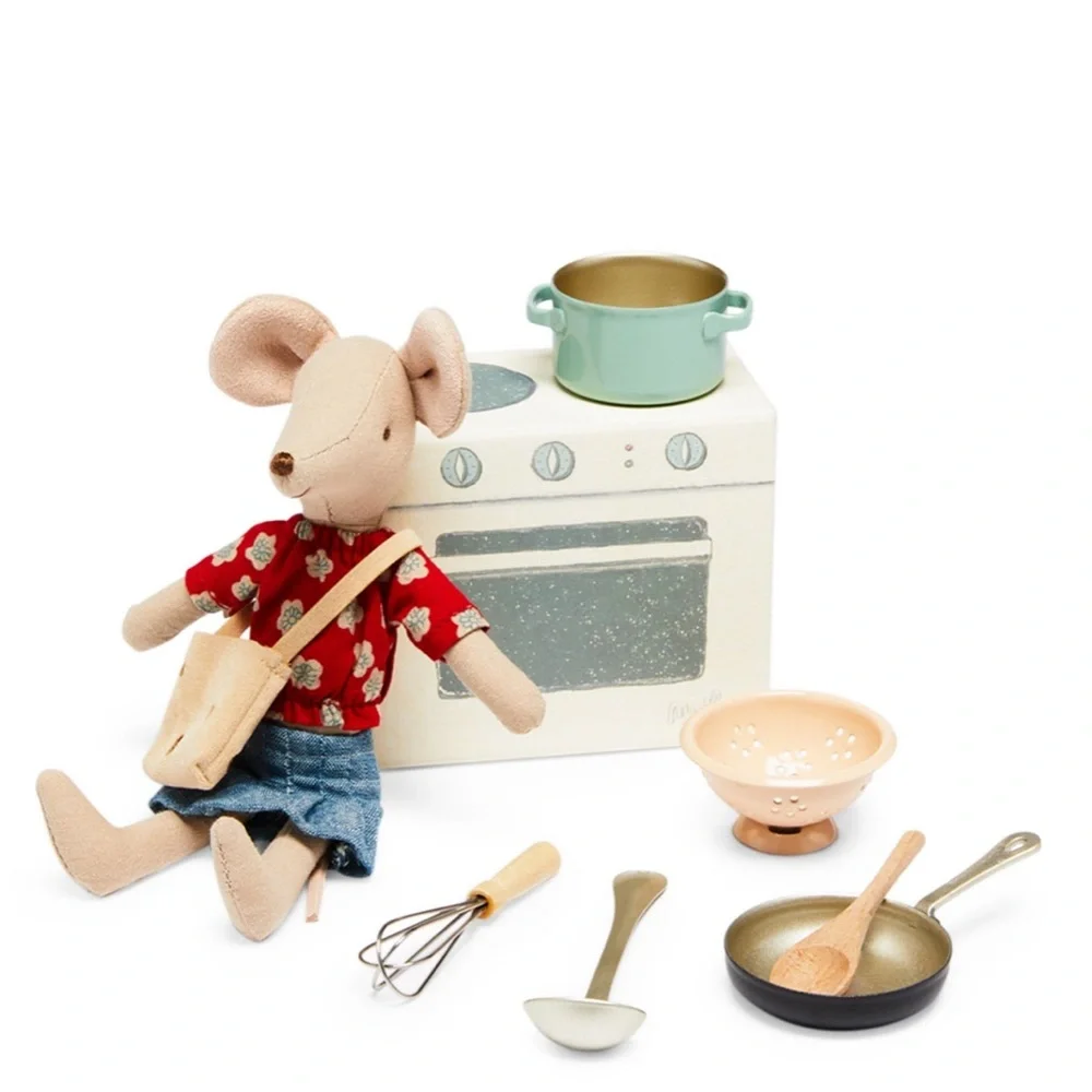 MAILEG Mom with Cooking Set plus food - Picture 2 of 8